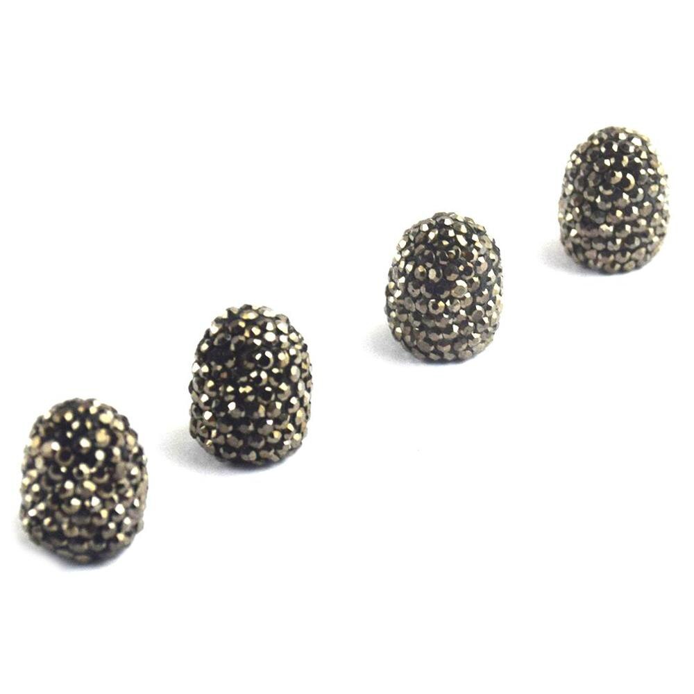 Met diamant ingelegde ventieldop, gemodificeerde autobanddop, ruitvormige ventieldop, glimmende stofkap met diamant, auto-onderdelen: Donkergrijs