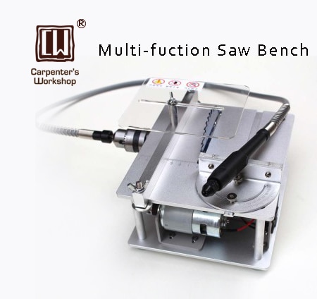 Mini Table Saw Handmade Woodworking Bench Saw DIY Hobby Model Crafts Cutting Tool Max 5000 RPM