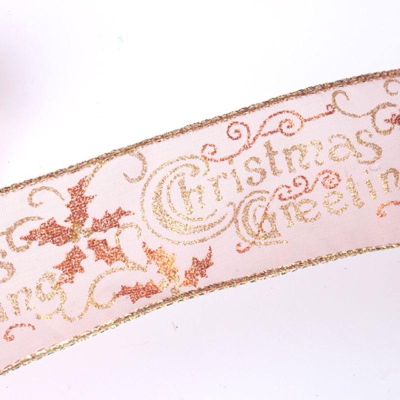 5cm breedtes 2m lengtes kerstdecoratieve linten poeder satijnen lint ambachtelijke linten kerstboomversiering strikken maken