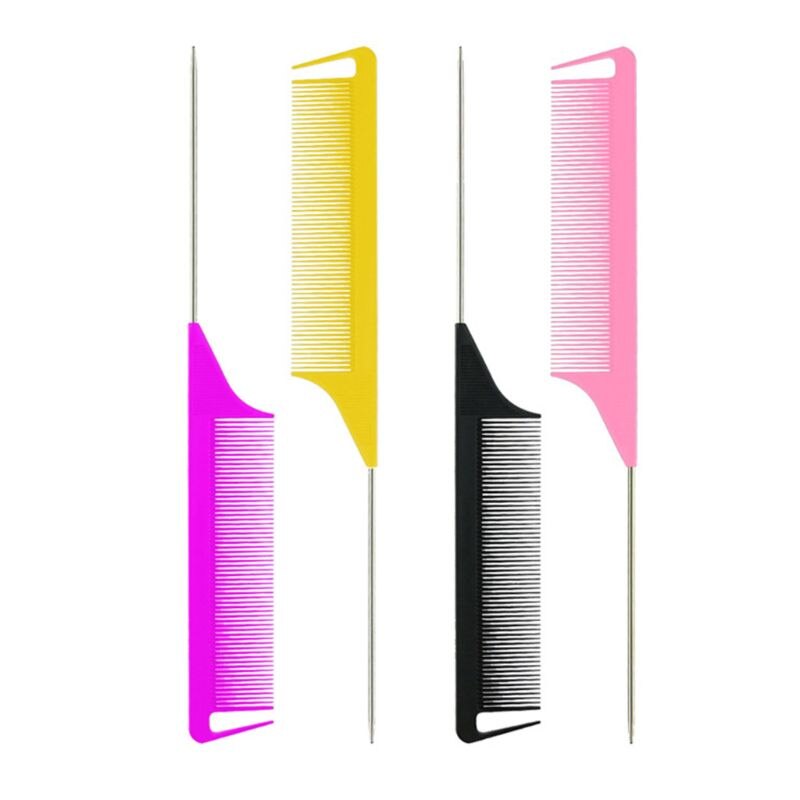 Hair Dye Comb One-way Weave Highlighting Foiling Sectioning Highlight Hairdressing Combs and Brand