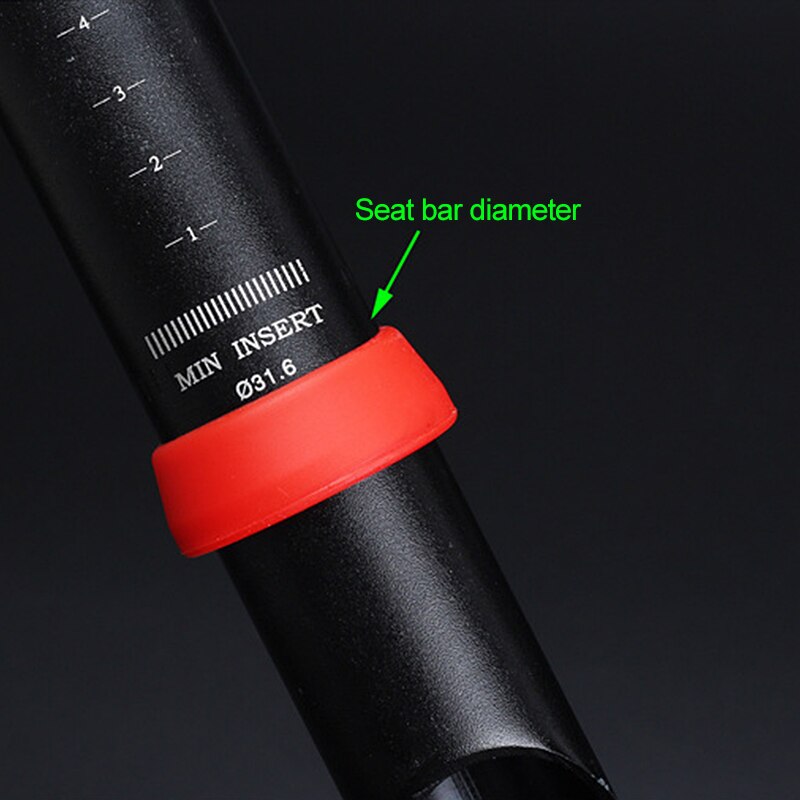 2Pcs Bicycle Seat Post Rubber Ring Dust Cover Cycling Silicone Waterproof Mountain Bike Seatpost Protective Rings for MTB Bikes
