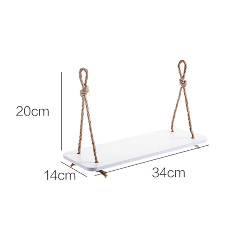 Wooden Storage Racks Hanging Decor Storage Box Flower Pot House Storage Rack Wall Book Figurines Display Crafts Shelves holder: Single layer shelf