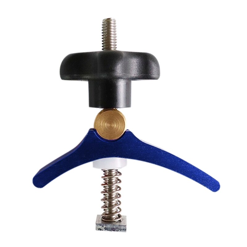 50LB T Nut T Rail Clamp Set T-track Clamp Aluminium Clamp Set for Woodworking: 19 Blue