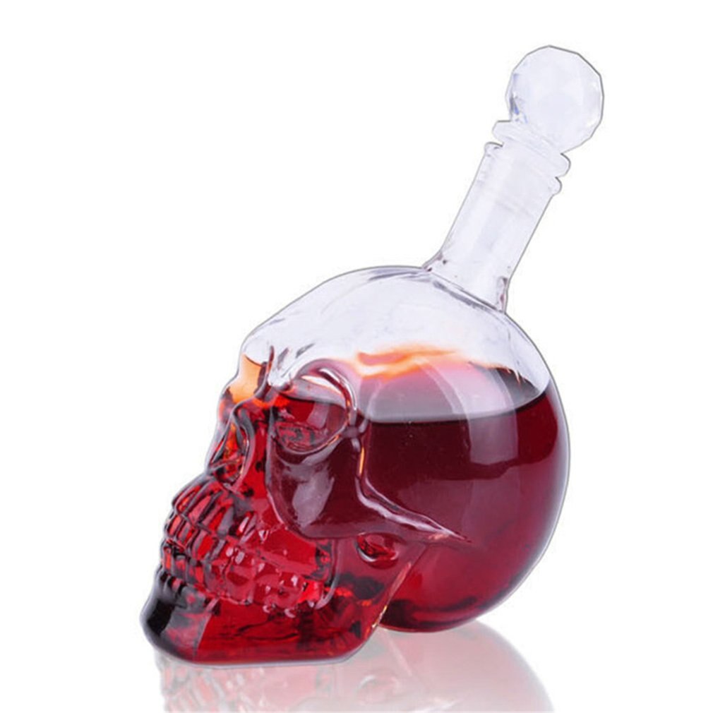 Verre Transparent, tête de mort, Whisky, Vodka, bouteille en cristal, verres transparents, verres de boisson, Bar, maison