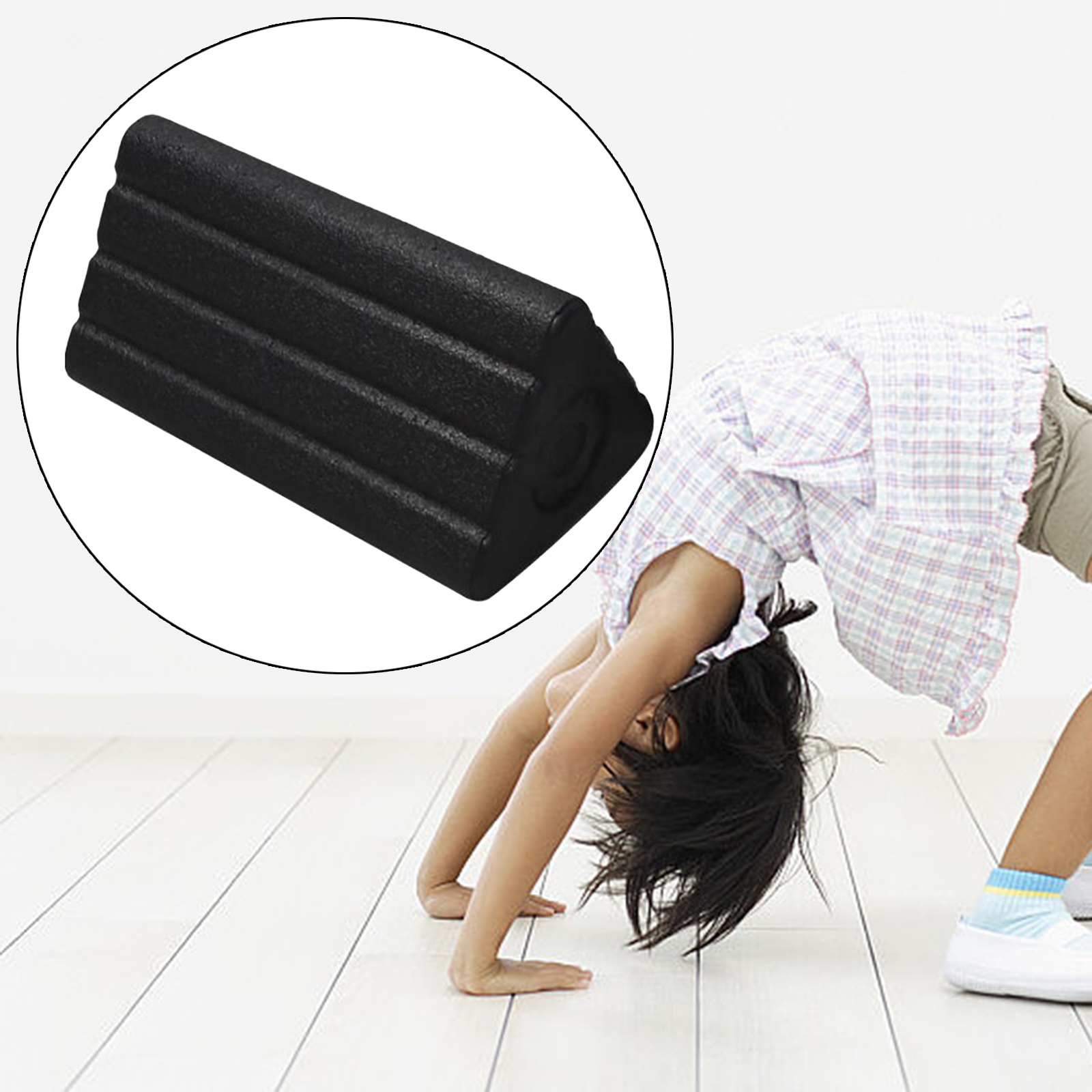2 In 1 Driehoek Yoga Block Workout Rug Nekbenen Massage Yoga Kolom Roller Foam Spiermassage Oefeningsroller Met Hoge Dichtheid