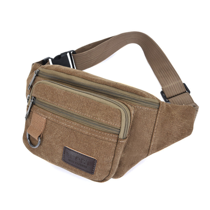 Riñonera para hombre, cartera para teléfono informal de gran capacidad a la , deportes, turismo, ciclismo, bolsos de hombro multifuncionales para hombre: Amarillo claro