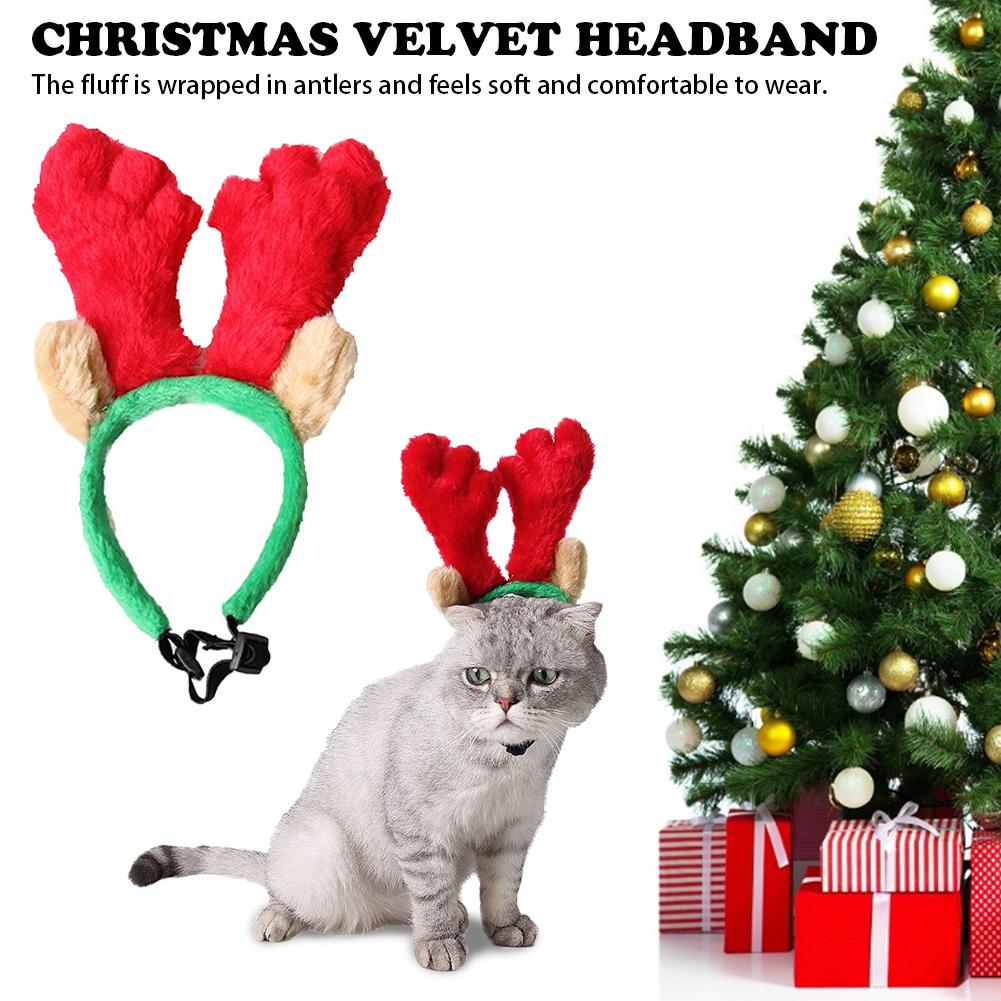 Pet Hond Kat Hoofdband Gewei Leuke Haarband Christmas Party Winter Kleding Kerst Decor Accessoires Voor Hond katten