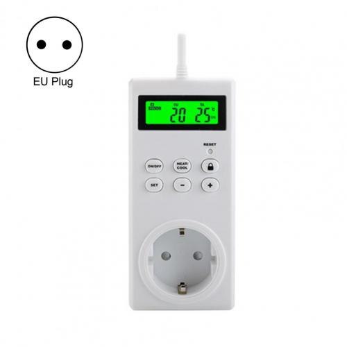 Socket Controller Smart Power Socket Outlet Temperature Sensor Controller Plug Intelligent Relay Switch Home Automation Remote: EU Plug