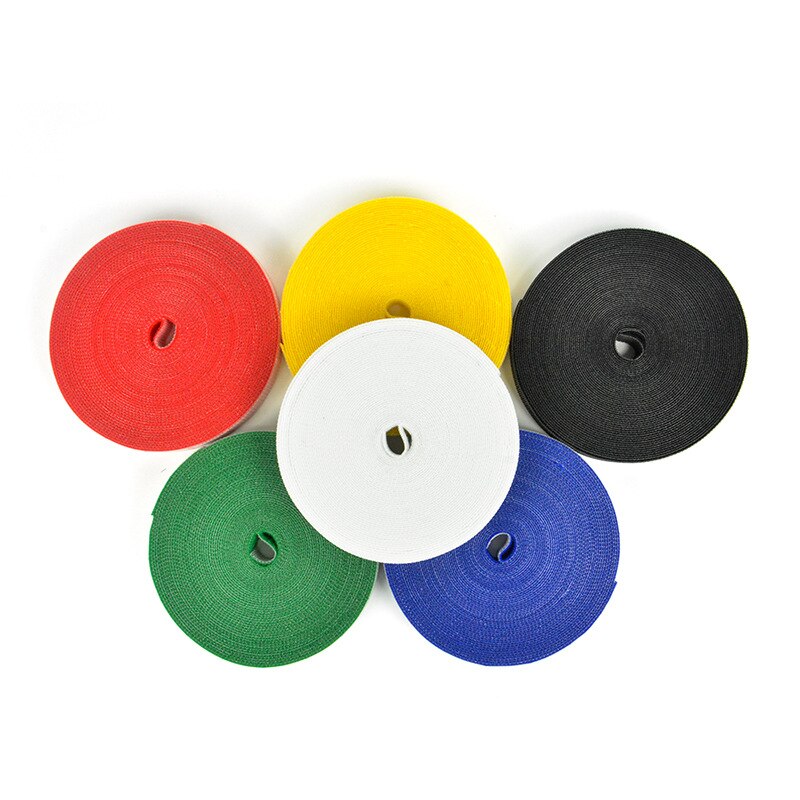 Correa de almacenamiento de alambre, cinta autoadhesiva para atar cables, reutilizable, para planta fija, 15mm