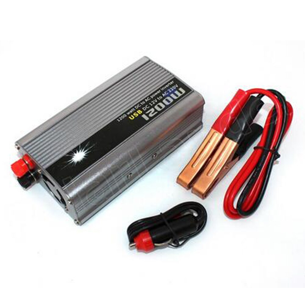 DC 12V to AC 220V Modified Sine Wave car styling 1200W Power supply USB charger Car Inverter Converter