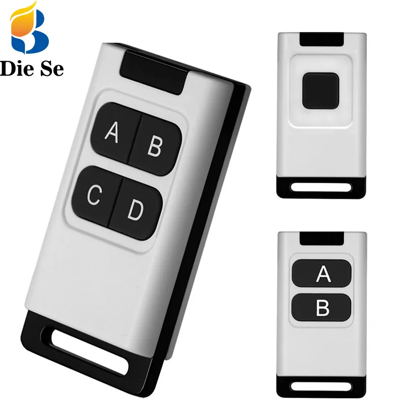 433 Mhz RF Universal- Fernbedienung 1/2/4 Tasten Fernbedienungen 1527 Lerncode Absender für Licht Garagentor Motor- Regler