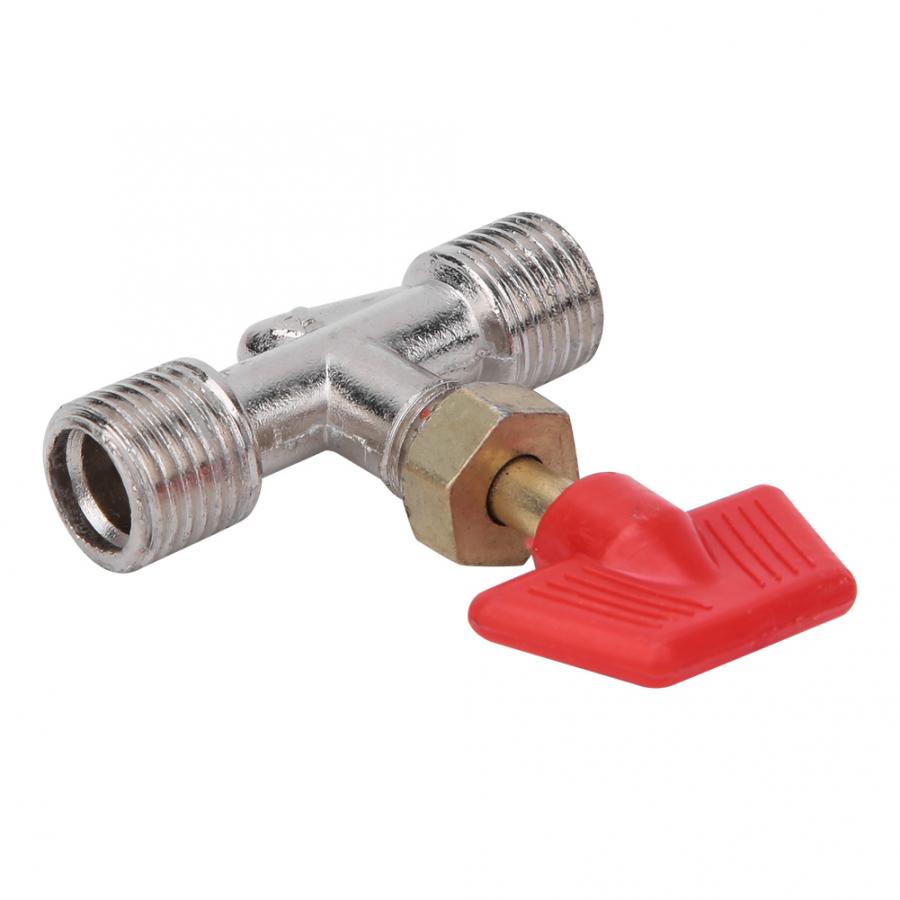 5 Pcs Needle Valve 1/4in Float Ball Valve Structure Spare Parts for Air Compressor Brass Valve 1/4in Needle Valve