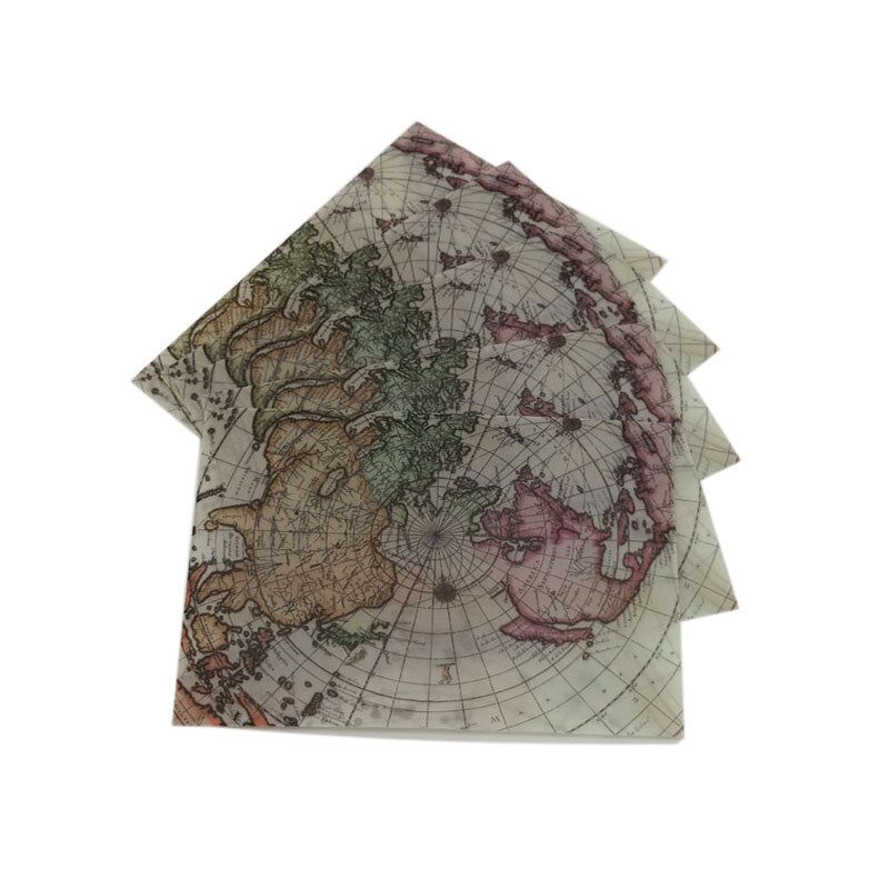 Sobres de papel de ácido sulfurico Vintage, mapa de globo postal, carta de invitación, tarjeta de papel, tarjetas de felicitación, 10 unids/lote