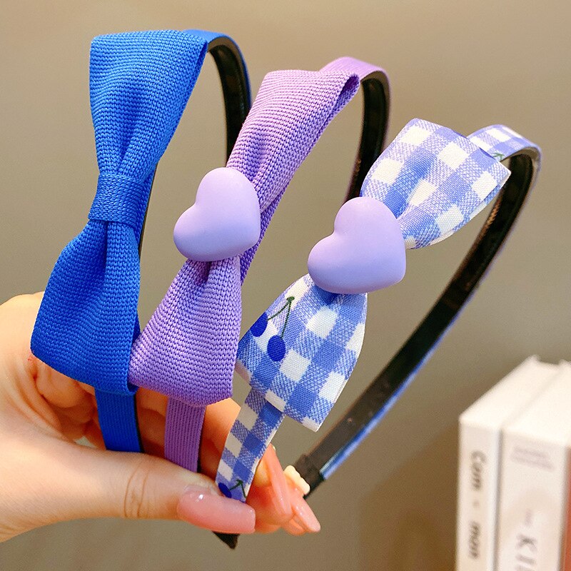 Bow Hair Band Children's Girl Little Girl Baby Princess Head Band Hairpin Lovely Hair Ornament Headdress Pressure Hair: combination 2