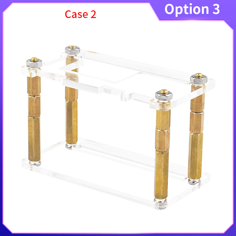 Orange Pi Zero 2 W Acrylic Case Transparent Shell Protective Box Optional Copper Heatsink for Single Board Computer OPi Zero 2W: WHITE