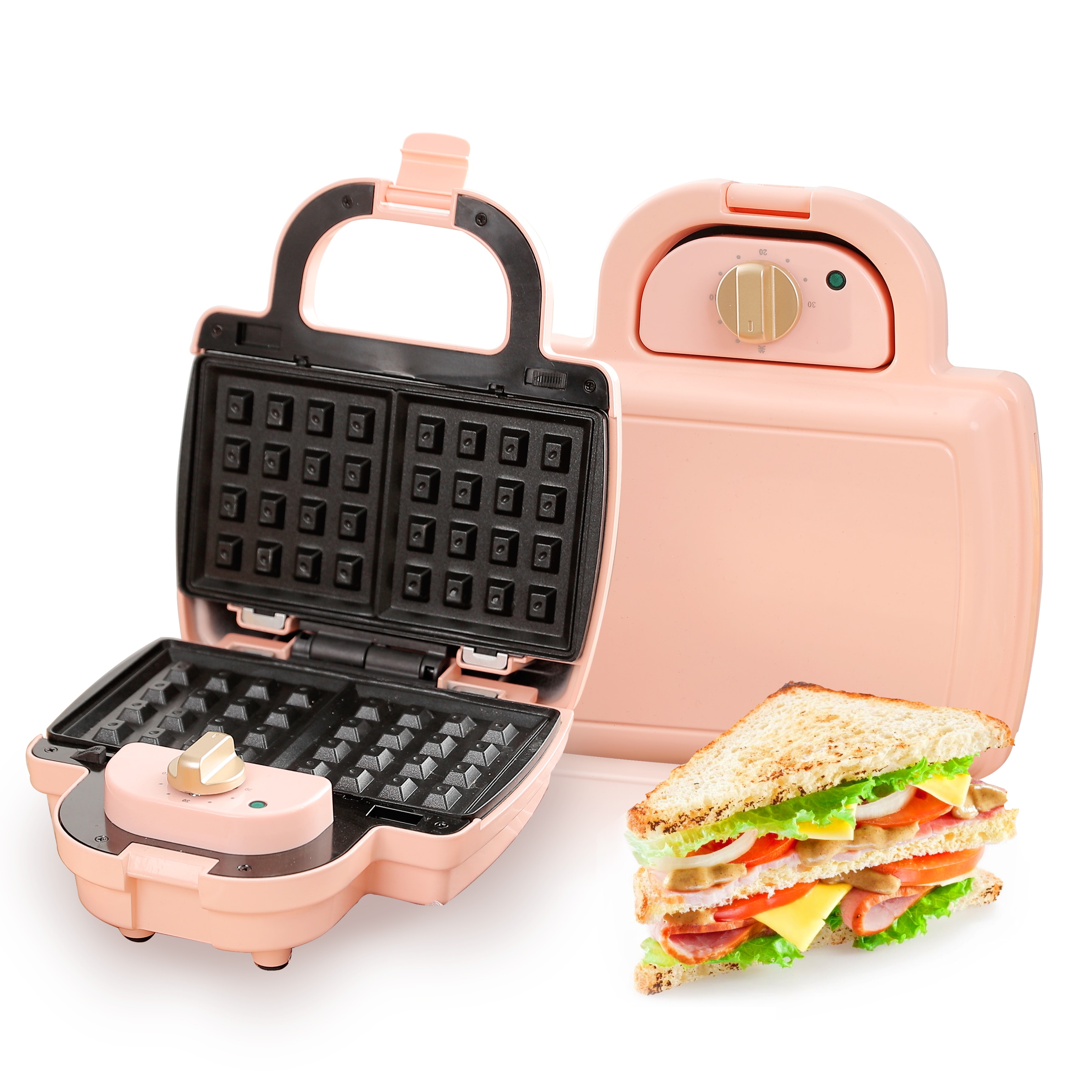 Electric Cooking Multi Sandwich Maker Grill Detachable Snack Maker multi-function sandwich maker waffle maker pink