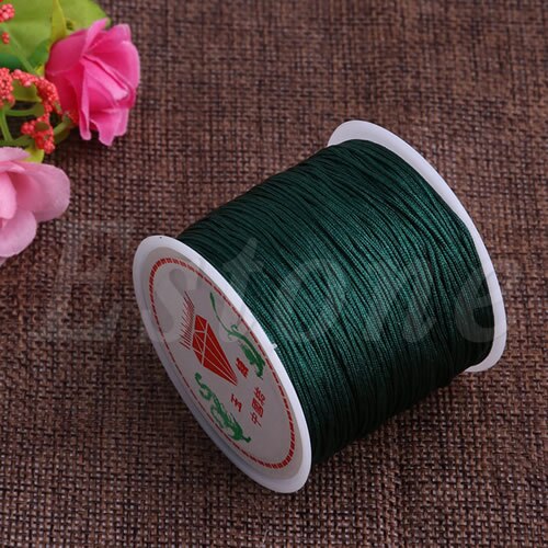 1Roll 45M x 0.8mm Nylon Chinese Knot Macrame Bracelet Braided Cord Thread String