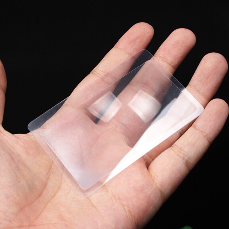 Magnifying Glass Magnifying Glass Fresnel Lens 85*55mm Portable Easy To Carry Transparent Magnifying Glass