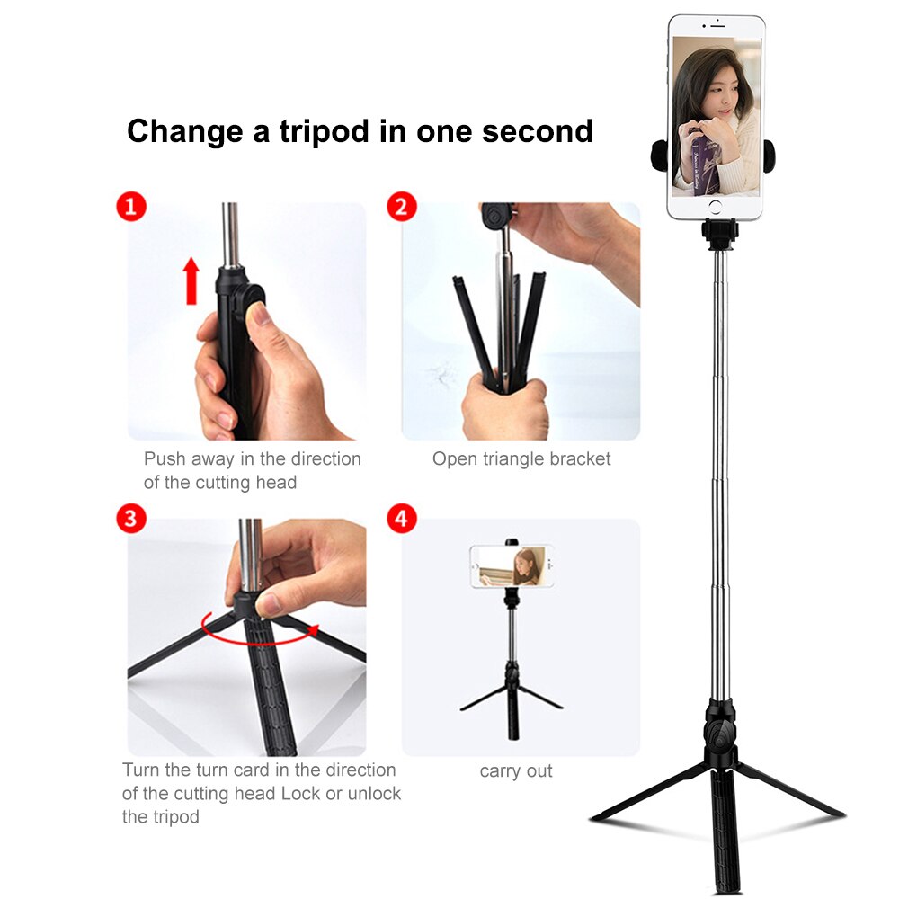 Kijek do Selfie 3 w 1 z Pilotem Bluetooth do Smartfona