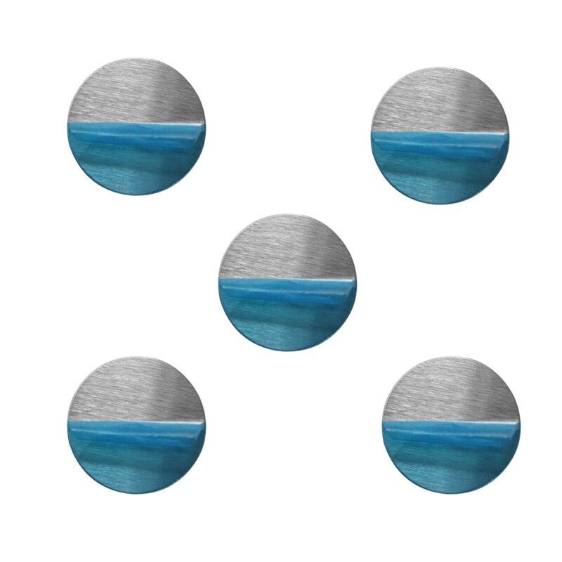 1/3/5 PCS Universal Metal Sticker Plate Iron Sheet Double-sided Adhesive for Magnetic Phone Holder Stand Bracket 30x0.3mm: 5 pcs