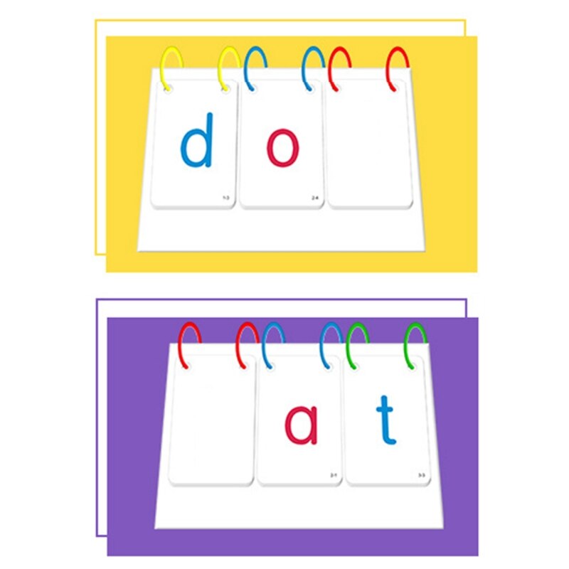 66Pcs Kids Sight Woorden Phonics Alfabetten Flashcards Kalender Leren Onderwijs 57BF