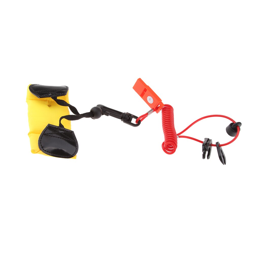 Safety Tether Lanyard Kill Stop Switch Buoyancy Wrist Strap for Boats Yachts