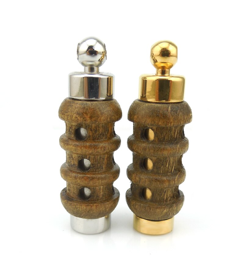 Colgante aromático de 316L de acero inoxidable, colgante de frasco, para aceite esencial de madera, novedad