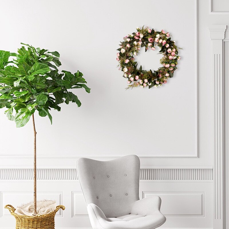 Christmas Flower Wreath Rose Garland With Best For Home Wall Door And Window Decoration Wedding Decoration