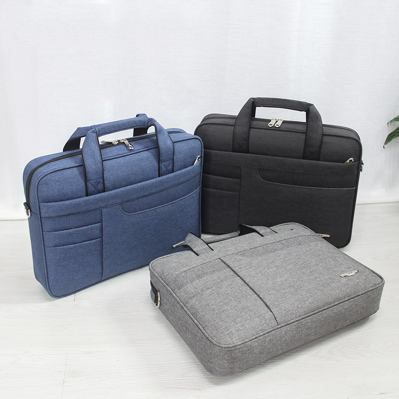 Brand Waterproof Men Women 14 15.6 inch Laptop Briefcase Business Handbag for Men Large Capacity Messenger Shoulder Bag