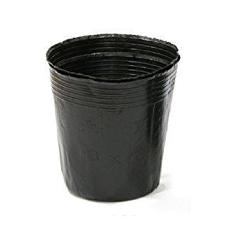 Pot de culture de plantes en plastique souple noir, Pot de culture de plantes, bol de Nutrition, tasse de semis, jardinière de jardin de balcon, 100 pièces #