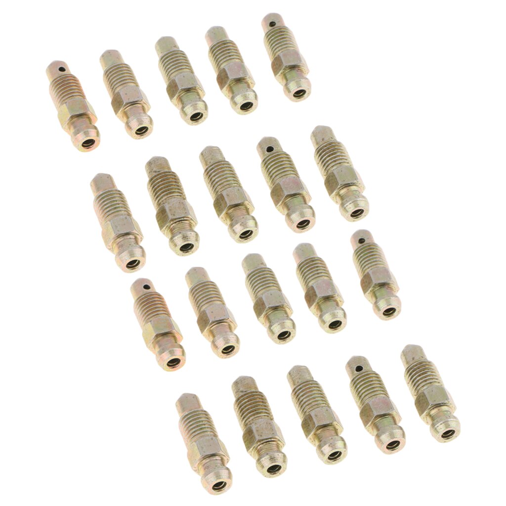 20 piezas M8x1mm, pinza de purga de freno de motocicleta y coche, tornillo de purga