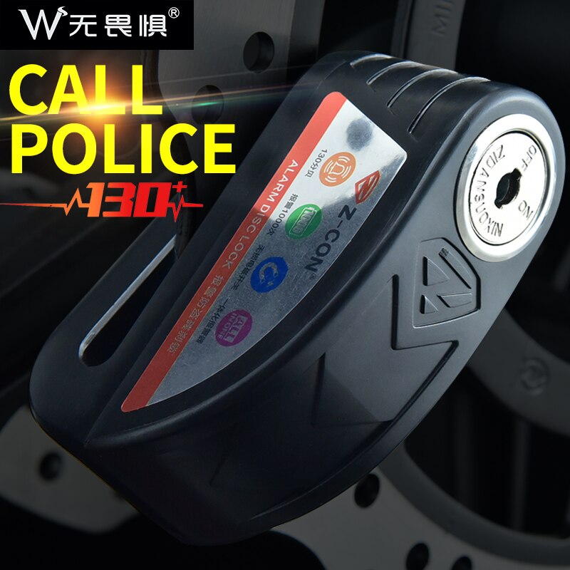 waterproof motorcycle alarm lock bike lock security anti-theft lock moto disc brake lockMountain bike lock