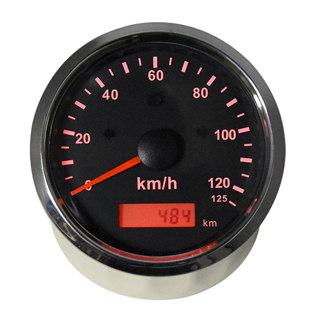 Velocímetro GPS impermeable para motocicleta, velocímetro de 85mm, 125/200 km/h, 160mph, para nieve, ATV, UTV, kilometraje Total ajustable, 12V, 24V, coche marino