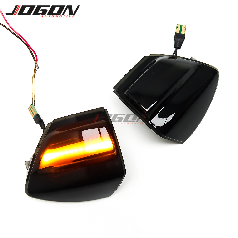 2x til ford s-max 07-14 kuga  c394 08-12 c- max 11-19 led dynamisk blinklys side spejl sekventiel blinker indikatorlampe