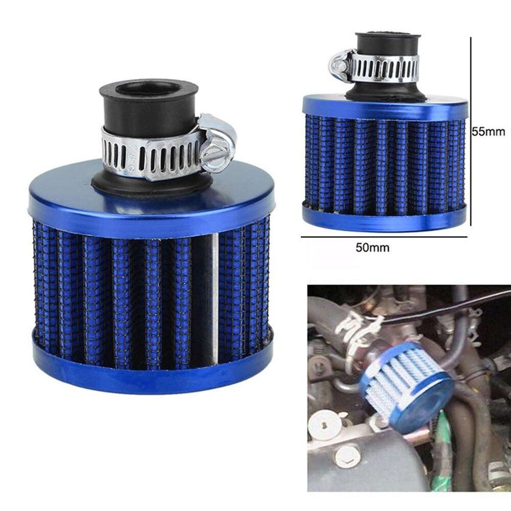 12mm Car Auto Motor Cold Air Intake Filter Turbo Vent Crankcase Breather Washable Cold Air Intake Filter