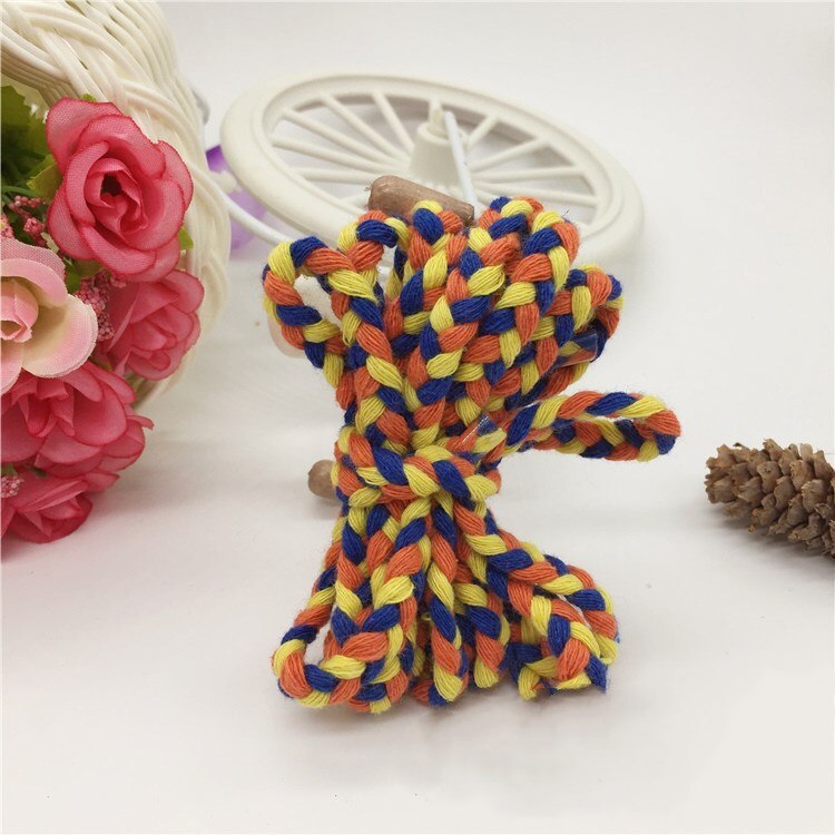 7mm Three-strand Thick Twisted Cotton Cord Clothes Bag Decorative Braid Rope For DIY Craft Handmade Accessories Home Decoration: Gold
