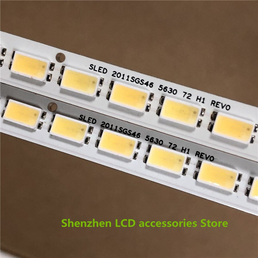 2 Stuks/partij 72 Leds 520Mm Slee 2011SGS46 5630 72 H1 REV0 LJ64-03035A Led Strip 100%