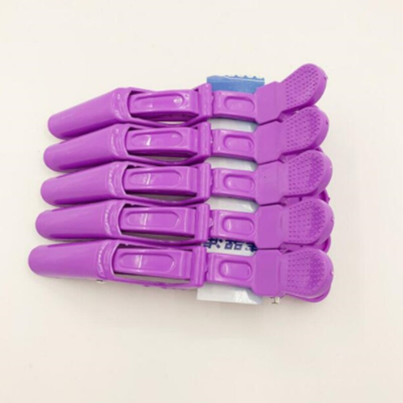 5 stks/partij Plastic Haar Clip Kappers Klemmen Klauw Sectie Alligator Clips Kapper Voor Salon Styling Haaraccessoires Haarspeld
