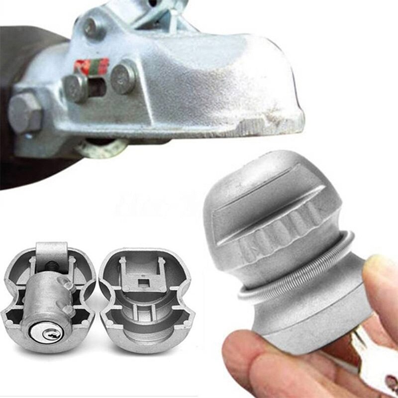 1 stk tilhenger deler hake låse kule lås universell kobling slep campingvogn synke legering 50*65.5mm