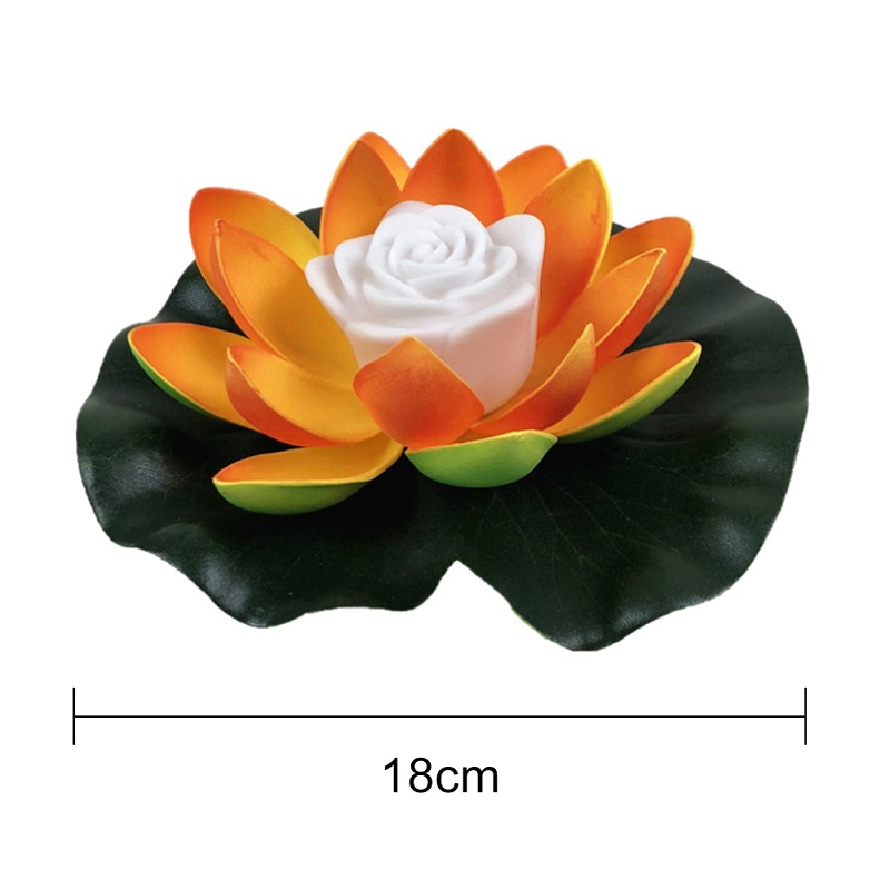 LED Lotus Light Landscape Blessing Wishing Light For Lake Gradient Light Garden Supplies: OYS