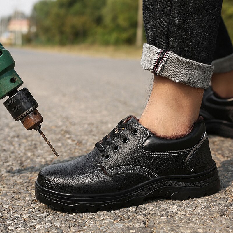 Homem trabalho sapatos de segurança anti-punctura trabalhando tênis masculino botas indestrutíveis com aço toe cap puncture-proof leve