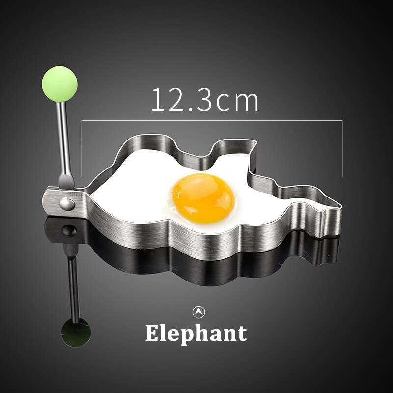 Rvs Gebakken Ei Pannenkoek Shaper Omelet Mold Mould Diy Ontbijt Koken Gereedschap Keuken Accessoires Gadget