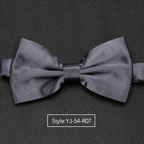 Herren Fliege Hochzeit Krawatten für Männer Frauen Solide Schmetterling Krawatte Krawatte Männlichen Kleid Hemd Zubehör Bowtie: YJ-54-R07