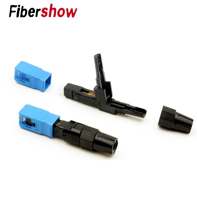 FTTH eingebettet Fiber Optik Schnelle Stecker SC APC Single Fiber Optik Adapter SC UPC Kalten Verbindung Schnell Feld Montage