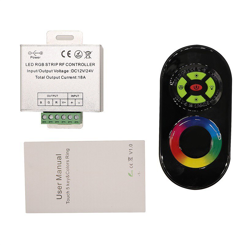 DC12- 24V kabellos RF SMD RGB LED Streifen Licht berühren Dimmer Farn Regler Fernbedienung oder LED Streifen lmap