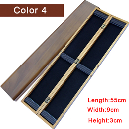 Wooden Fishing Float Box Bobber Buoy Buoyage Floater Fortune Paulownia Wood Storage Case For Float Fishing Tackle Box: Color 4