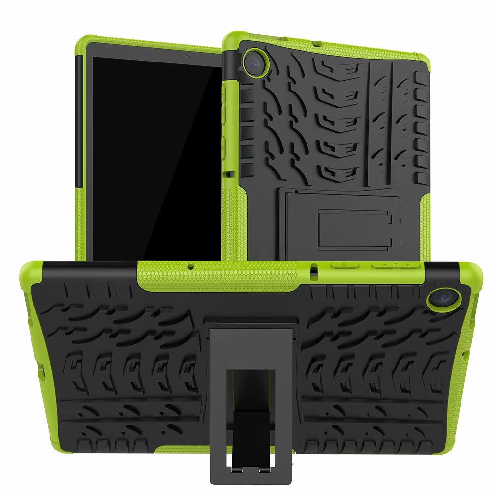 Jalustakotelo lenovo tab  m10 fhd plus tb -x606f tb -x606x 10.3 tuuman raskaaseen käyttöön 3 in 1 tpu+pc -tabletin suojakotelo funda+kynä: Vihreä