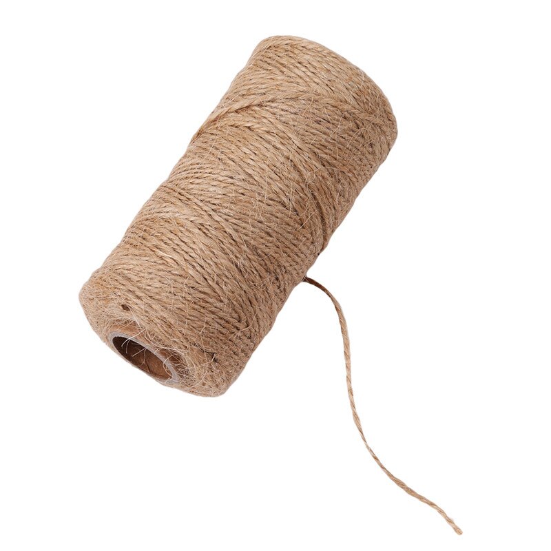 Durable Natural Jute Rope Hemp Rope Wedding Wrapping Cords Thread DIY Scrapbooking Florists Home Craft Decor