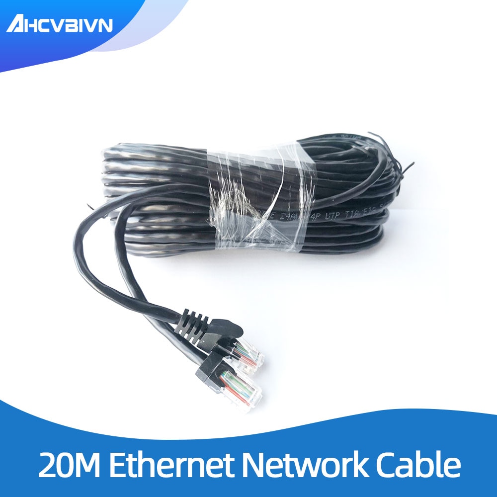 20M 65ft Cat5 Ethernet Netwerk Kabel RJ45 Patch Outdoor Waterdichte Lan Kabel Draden Voor Cctv Poe Ip Camera Systeem