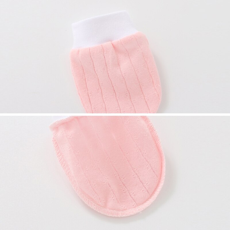 Guantes antiarañazos de algodón para bebé, protección para recién nacido, G99C, 1 par
